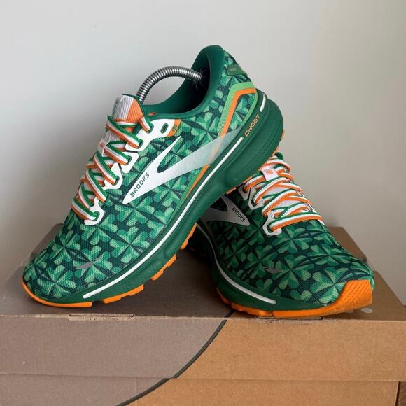 Limited Edition Brooks Ghost 15 ‘Run Lucky’ Women Running Sneakers- SZ 7.5 - Picture 6 of 11